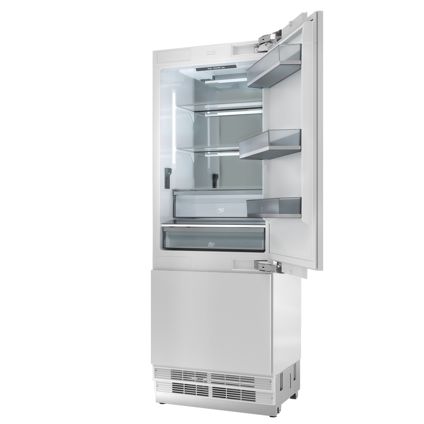 Thor Kitchen 30-inch Built-In Stainless-Steel Panel-Ready Bottom Mount Refrigerator – XRF3016BBP-SS