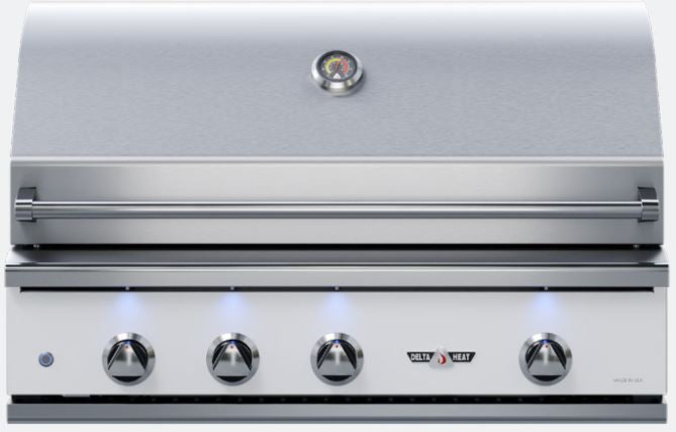 Delta Heat 38 Inch White Propane Grill W/ Rotisserie and Sear Zone - DHBQ38RS-WL