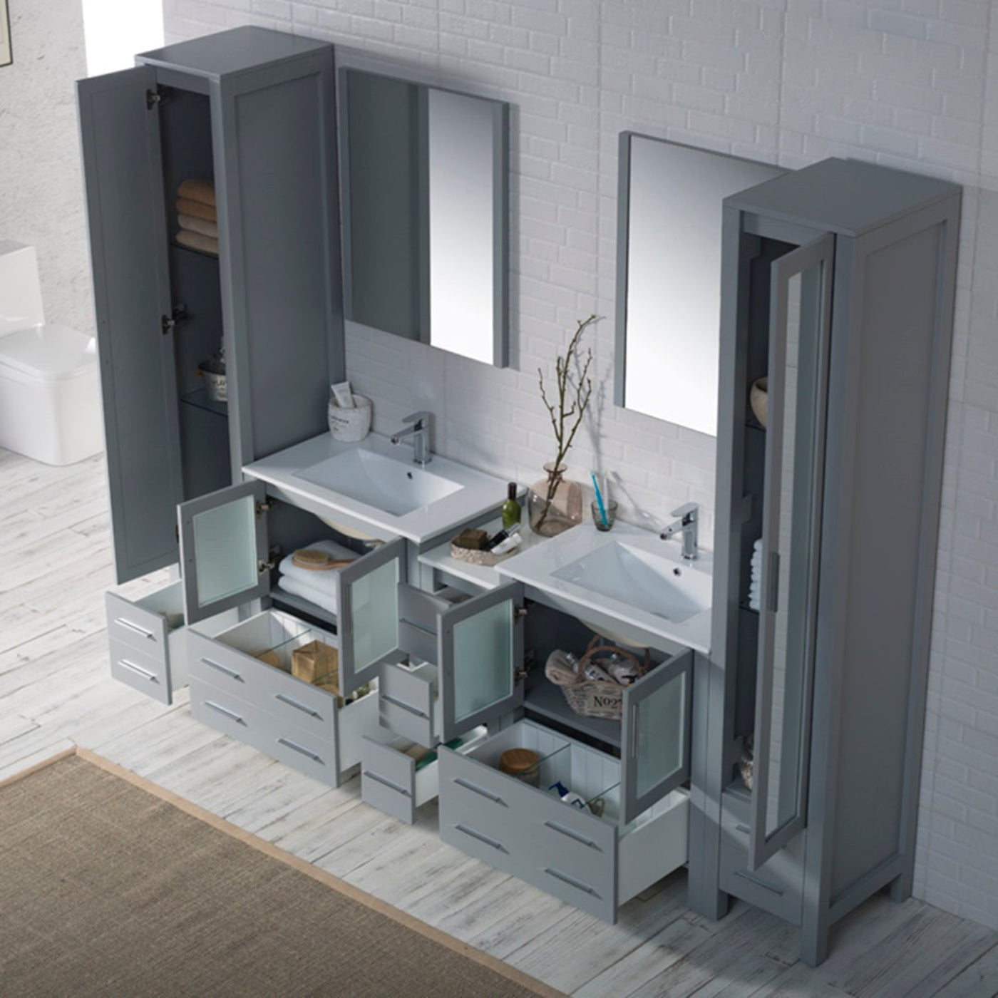 Blossom Sydney 102 Inch Bathroom Vanity - V8001 102 01