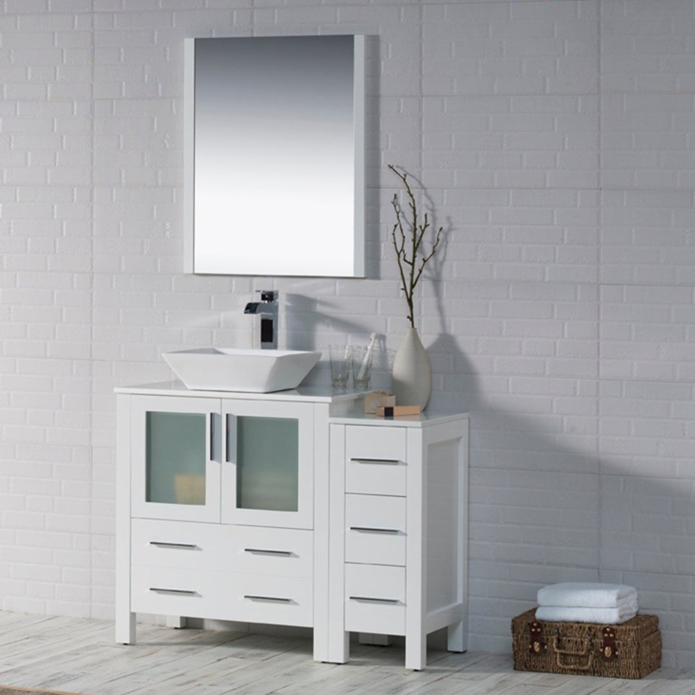 Blossom Sydney 42 Inch Vanity with Side Cabinet - V8001 42 01