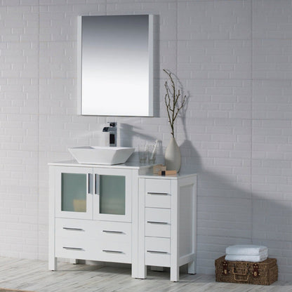 Blossom Sydney 42 Inch Vanity with Side Cabinet - V8001 42 01