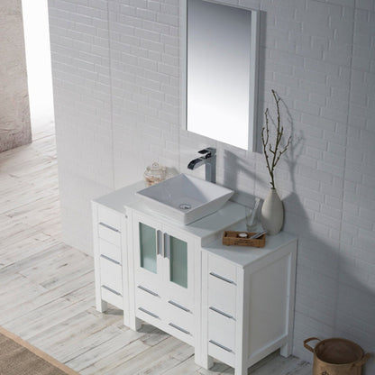 Blossom Sydney 48 Inch Bathroom Vanity with Side Cabinet - V8001 48S 01