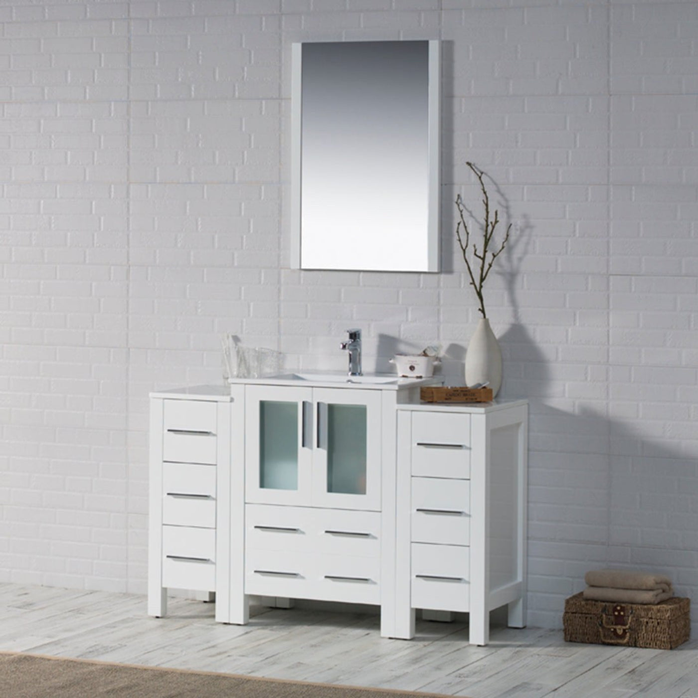 Blossom Sydney 48 Inch Bathroom Vanity with Side Cabinet - V8001 48S 01