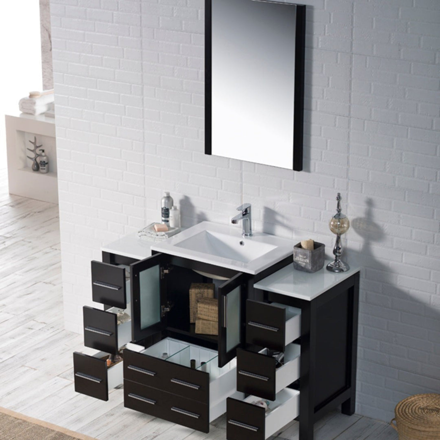 Blossom Sydney 48 Inch Bathroom Vanity with Side Cabinet - V8001 48S 01