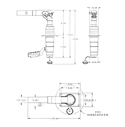 TACO Marine Grand Slam -180 Mount 1-1/2" Outrigger Pair Arm Facing Forward - GS390