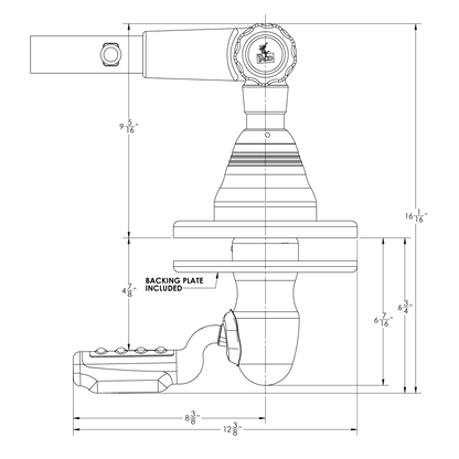 Taco Marine Pro Series Mount for 1-1/2" Outrigger Pair - GS-400