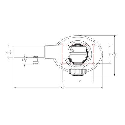 Taco Marine Pro Series Mount for 1-1/2" Outrigger Pair - GS-400