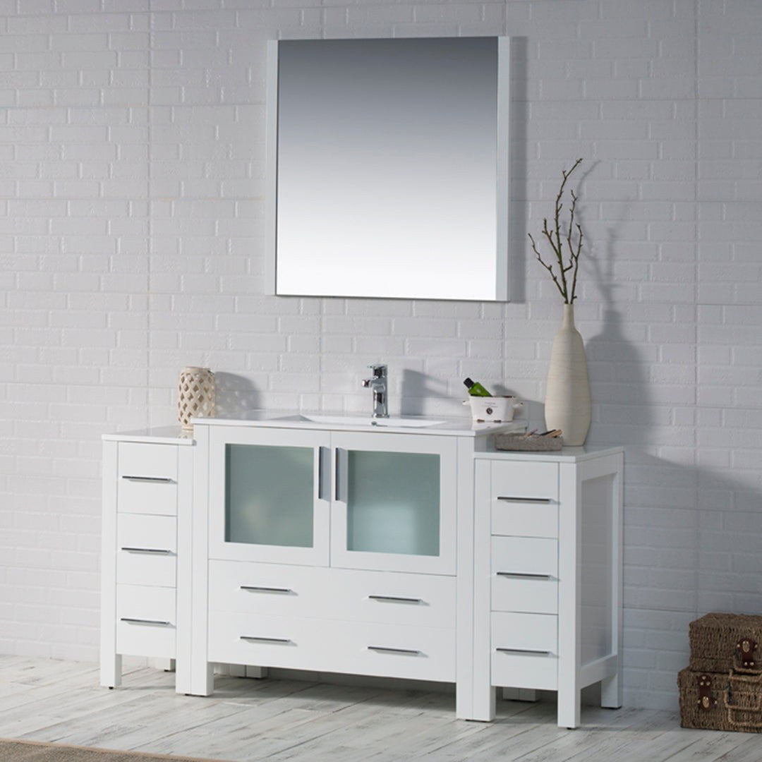 Blossom Sydney 60 Inch Bathroom Vanity with Side Cabinet - V8001 60S 01