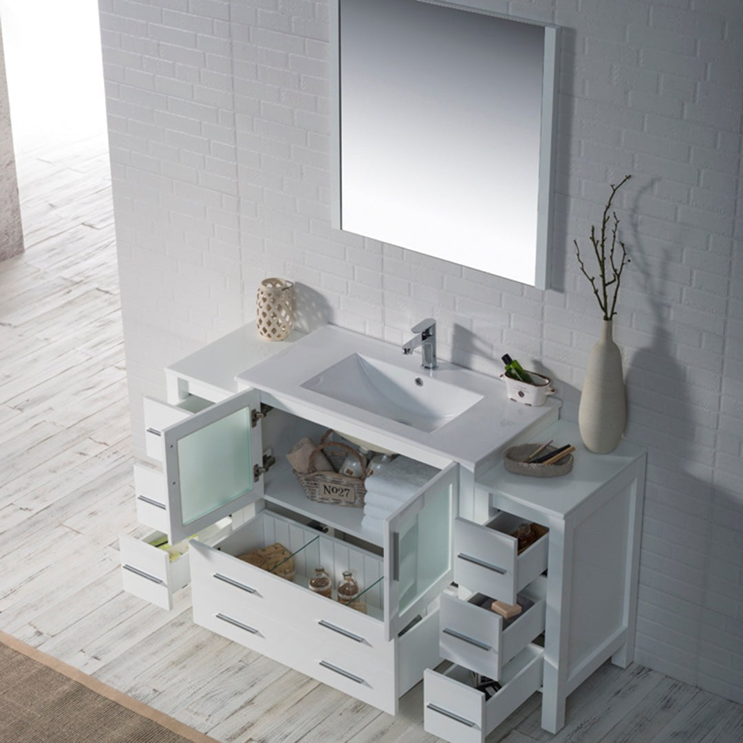 Blossom Sydney 60 Inch Bathroom Vanity with Side Cabinet - V8001 60S 01