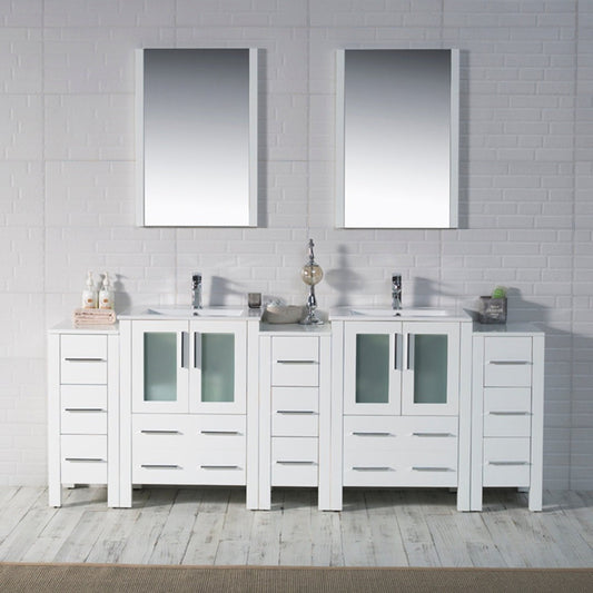 Blossom Sydney 84 Inch Bathroom Vanity with Side Cabinet - V8001 84S 01