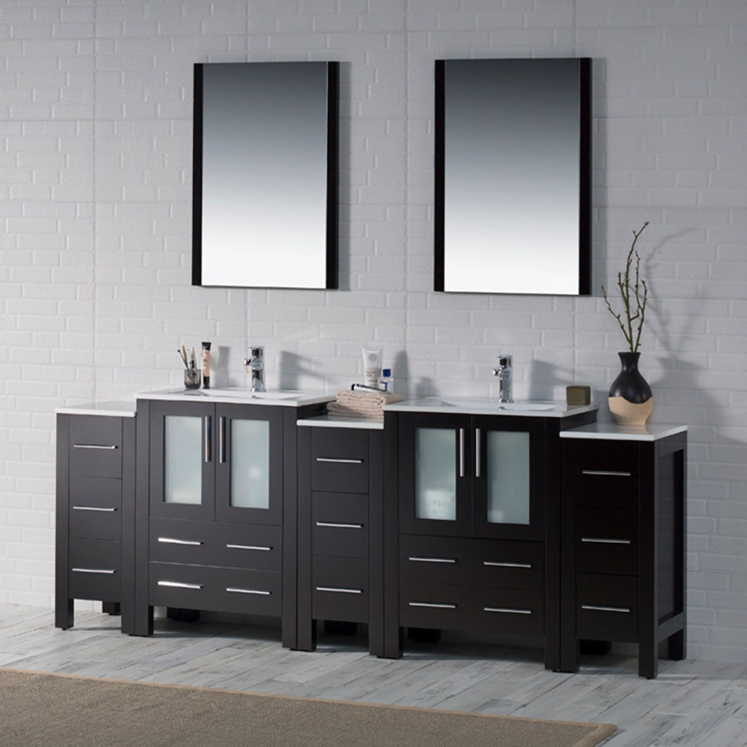 Blossom Sydney 84 Inch Bathroom Vanity with Side Cabinet - V8001 84S 01