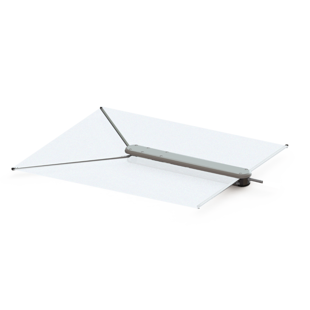 TACO Marine ShadeFin with White Fabric, Bag & Fixed Mount Kit - T10-3000-3