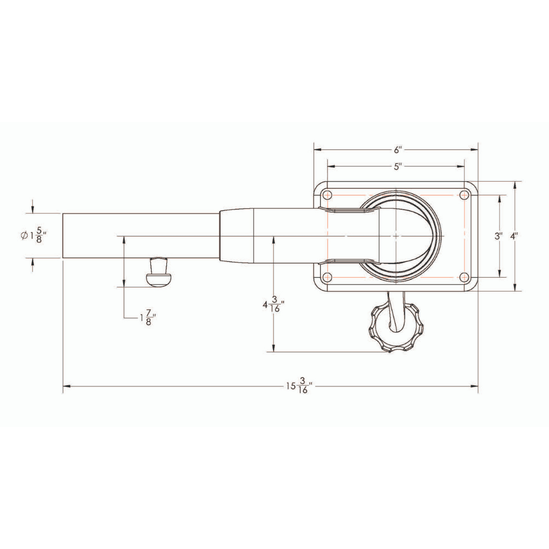 TACO Marine Combo Set 20' Carbon Fiber Outrigger Poles and Outrigger Mounts - OT-4200CF