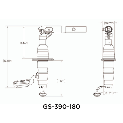 TACO Marine Combo Set 20' Carbon Fiber Outrigger Poles and Outrigger Mounts - OT-4200CF