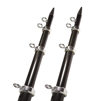 TACO Marine HD 15' Aluminum Tele-Outrigger Poles Sport Fishing / Outrigger Poles OT Series - OT-0541VEL15-HD