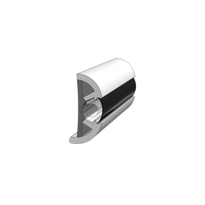 TACO 2" X .906"’ Medium Supro-flex Rub Rail - V11-9990WHA80D