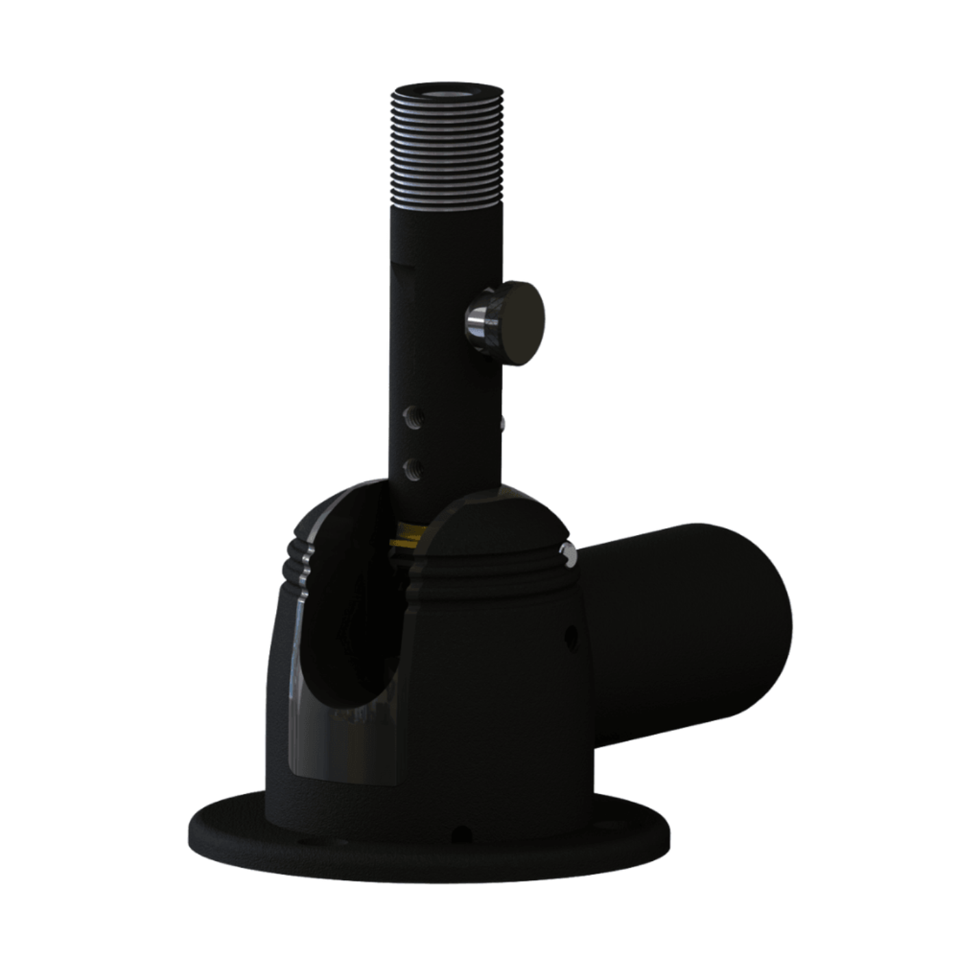 TACO Marine Blackout Series Electric VHF Antenna Mount - GS-850BHC