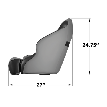 TACO Marine Limited Edition Anclote Bucket Seat, Ivory & Marble - BA1-25-OBS