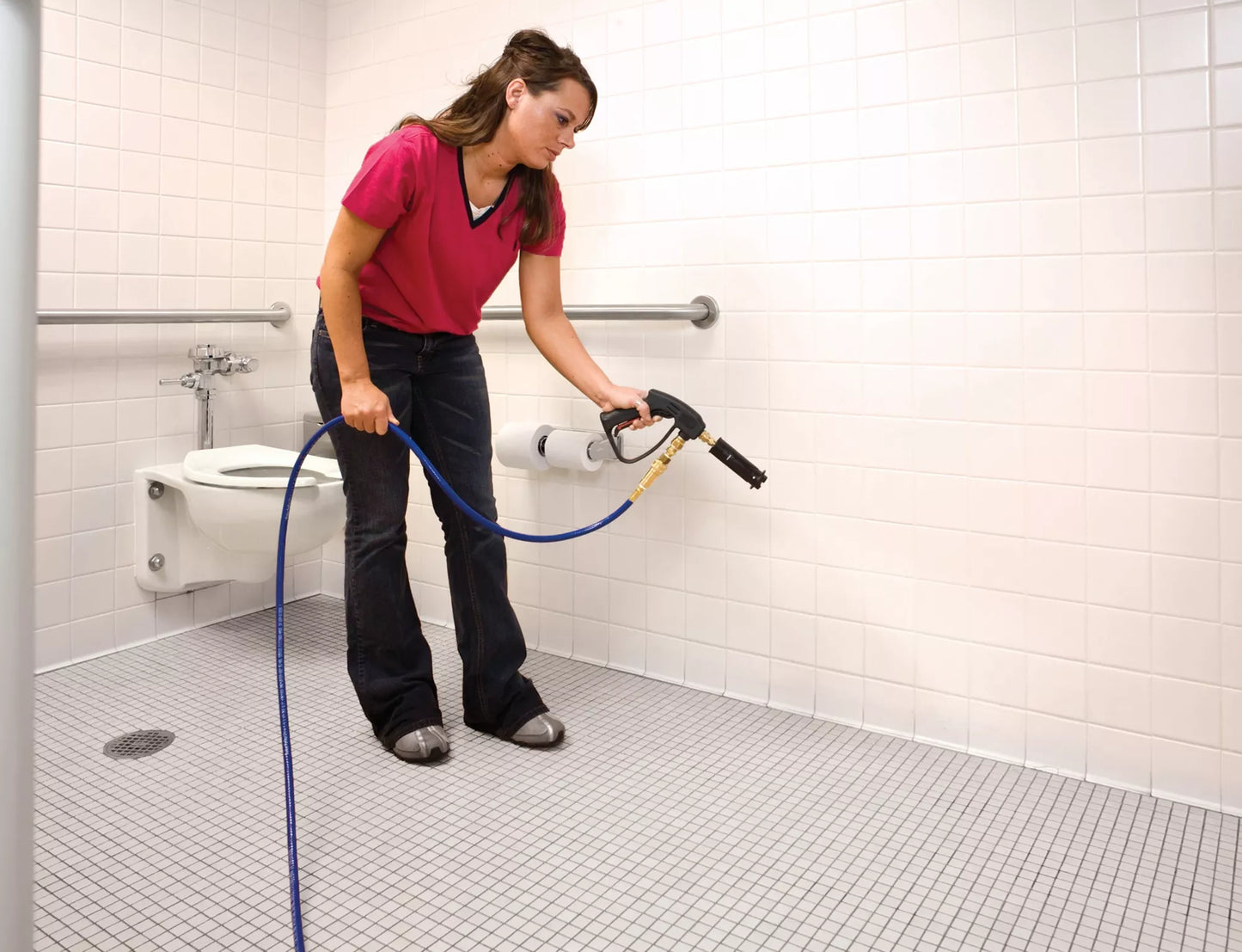 Advance All Surface XP, Restroom Cleaning Machine, Touch Free, 20 Gallon, 500 PSI, 15' Solution Vacuum Hoses, Chemical Metering - 56381594