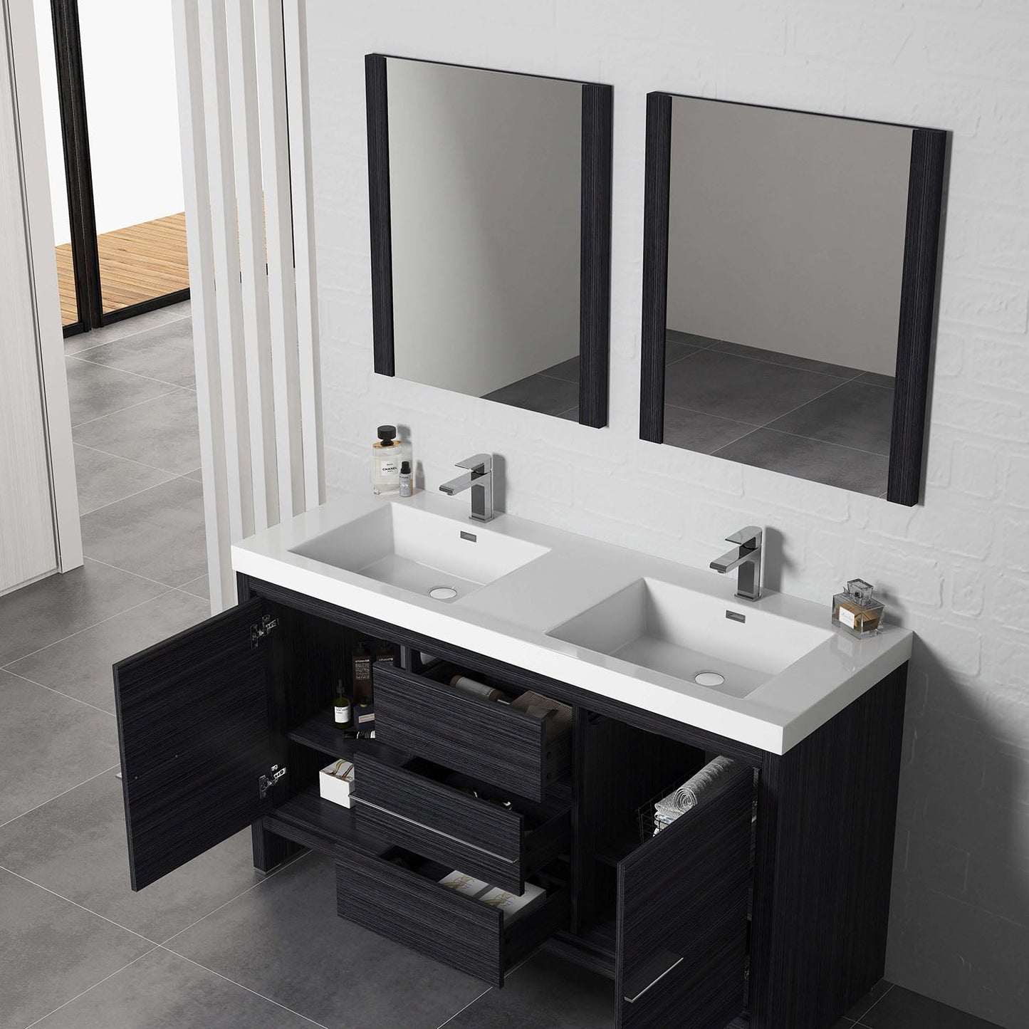 Blossom Milan 60 Inch Bathroom Vanity - V8014 60 01
