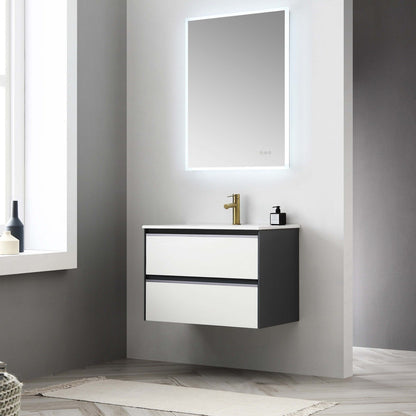 Blossom Berlin – 30 Inch Vanity – Glossy White & Glossy Grey - V8019 30 01