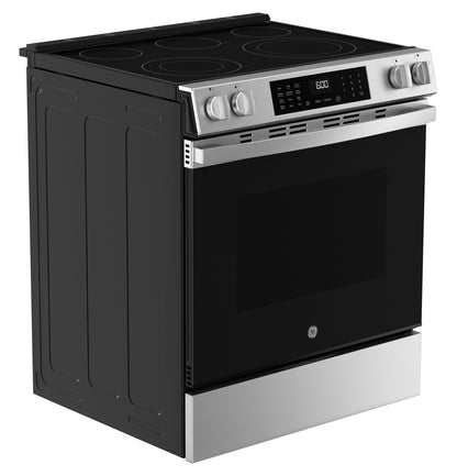 GE APPLIANCES GRS600AVFS GE(R) 30" Slide-In Electric Convection Range with No Preheat Air Fry and EasyWash(TM) Oven Tray - GRS600AVFS-KT