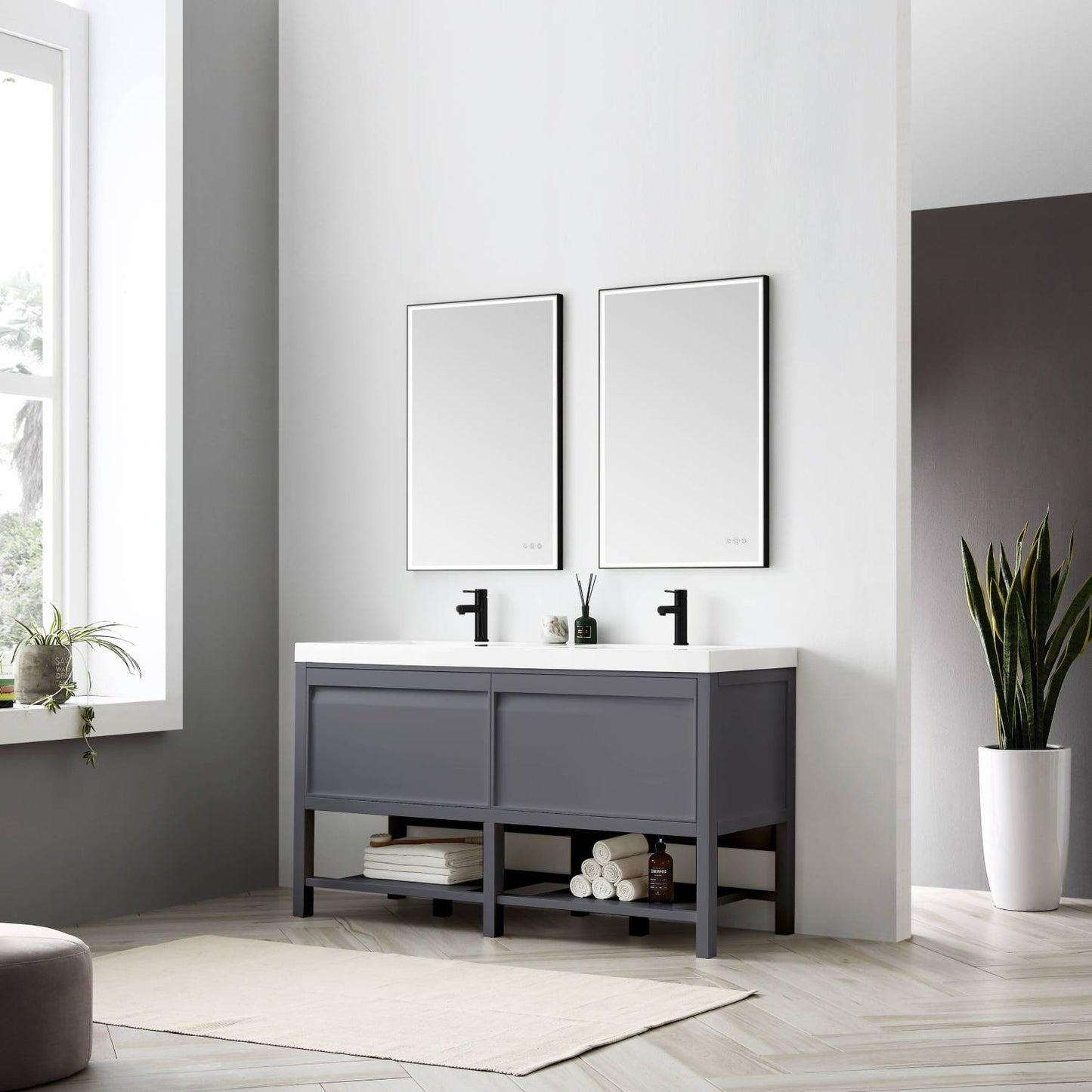 Blossom Vienna 60 Inch Bathroom Vanity - V8021 60 01