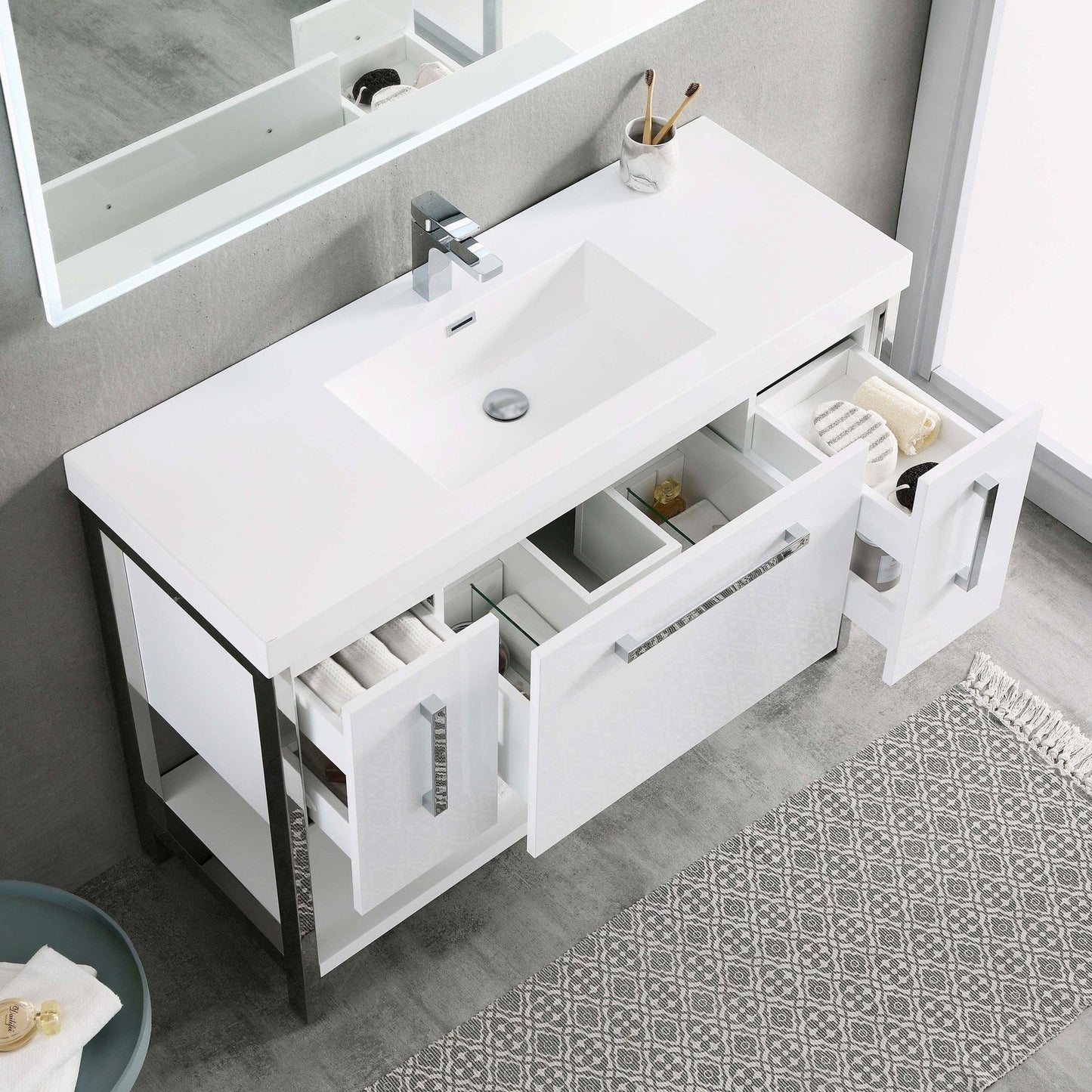 Blossom Riga 48 Inch Bathroom Vanity – Single Sink - V8022 48 01S
