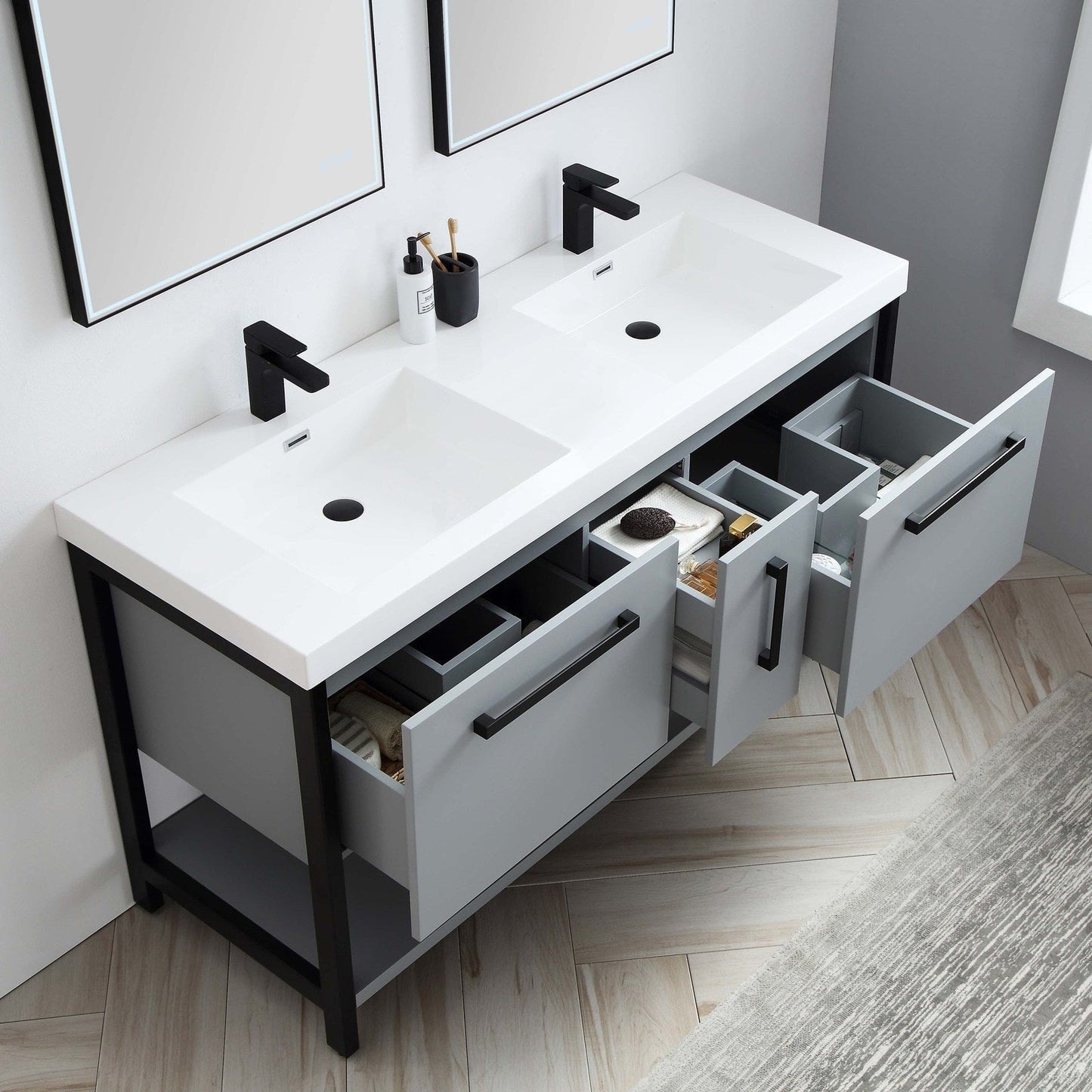 Blossom Riga 60 Inch Bathroom Vanity - V8022 60 01