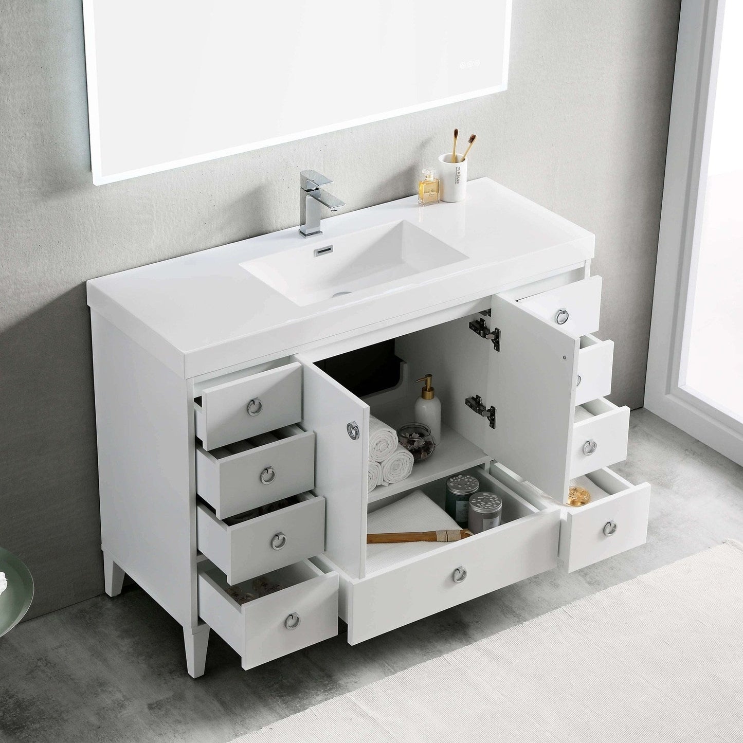 Blossom Lyon 48 Inch Bathroom Vanity – Single Sink - V8023 48 01S
