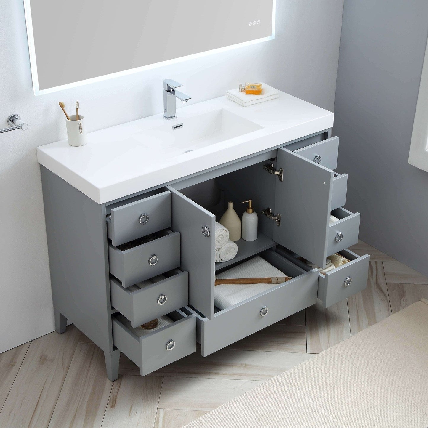 Blossom Lyon 48 Inch Bathroom Vanity – Single Sink - V8023 48 01S