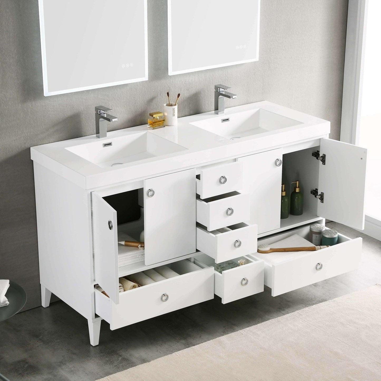 Blossom Lyon 60 Inch Bathroom Vanity - V8023 60 01
