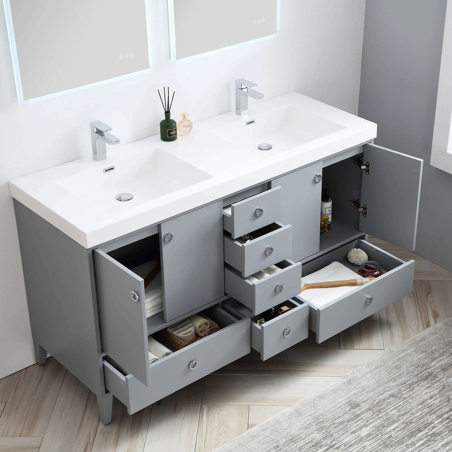 Blossom Lyon 60 Inch Bathroom Vanity - V8023 60 01