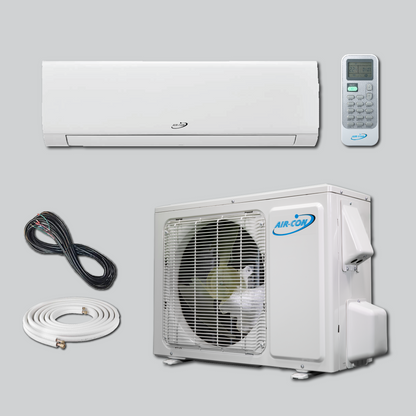 Air-Con Blue Hyper 18000 BTU 21 SEER Hyper Heat Mini Split Air Conditioner 15ft Lineset & Wiring - ABHCI/ABHEM4H4S18