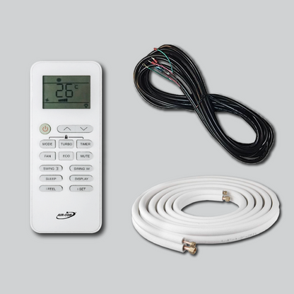 Air-Con Blue Series 4 12000 BTU 23 SEER Mini Split Air Conditioner 15ft Lineset & Wiring - ALPCI/EM4H1E12