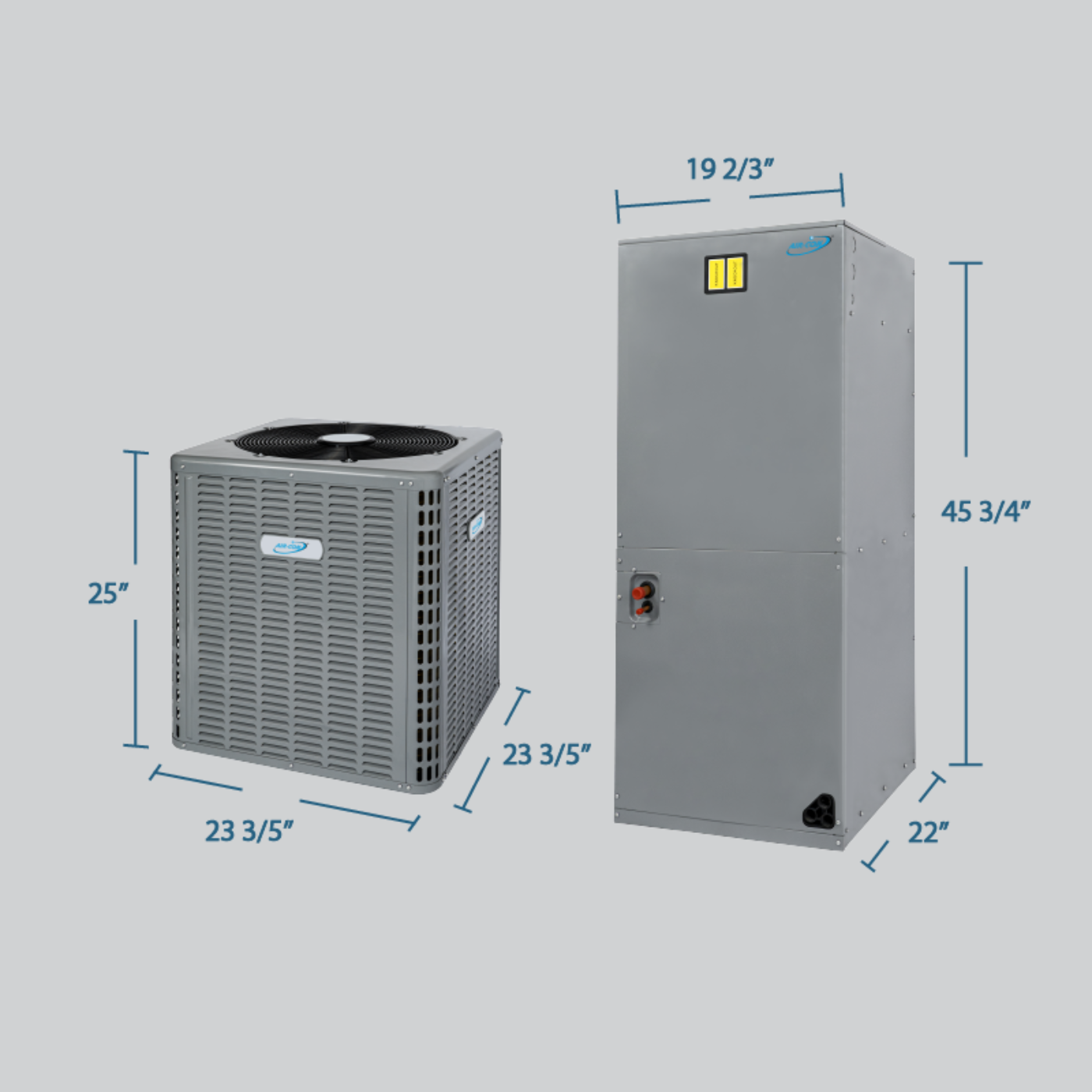 Air-Con 1.5 - 5 Ton 14.3 SEER2 Air-Con Saturn Series Heat Pump Air Conditioner System Multi Positional  - ATSEM4H4T18/ATSCV4H4T18