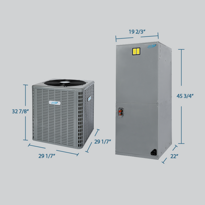 Air-Con 1.5 - 5 Ton 14.3 SEER2 Air-Con Saturn Series COOLING ONLY Air Conditioner System Multi Positional - ATSEM4H4T18/ATSCV4C4T18