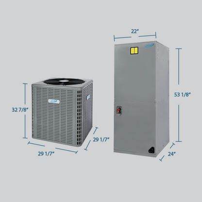 Air-Con 1.5 - 5 Ton 14.3 SEER2 Air-Con Saturn Series Heat Pump Air Conditioner System Multi Positional  - ATSEM4H4T18/ATSCV4H4T18