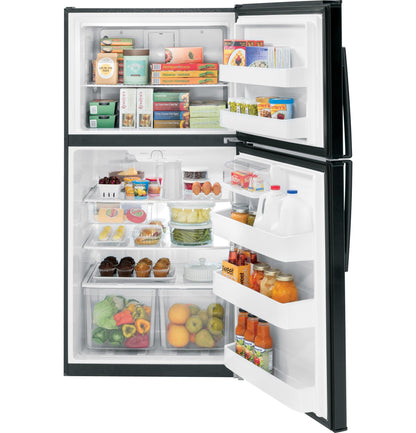 GE APPLIANCES GTE21GTHBB GE(R) ENERGY STAR(R) 21.1 Cu. Ft. Top-Freezer Refrigerator - GTE21GTHBB-KT