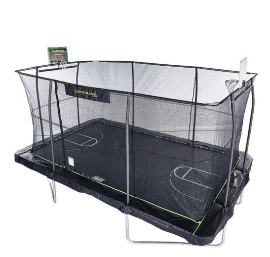 JumpKing 10' X 15' Rectangle Combo with Two Basketball Hoop  Model -  JK1015RCBHC2