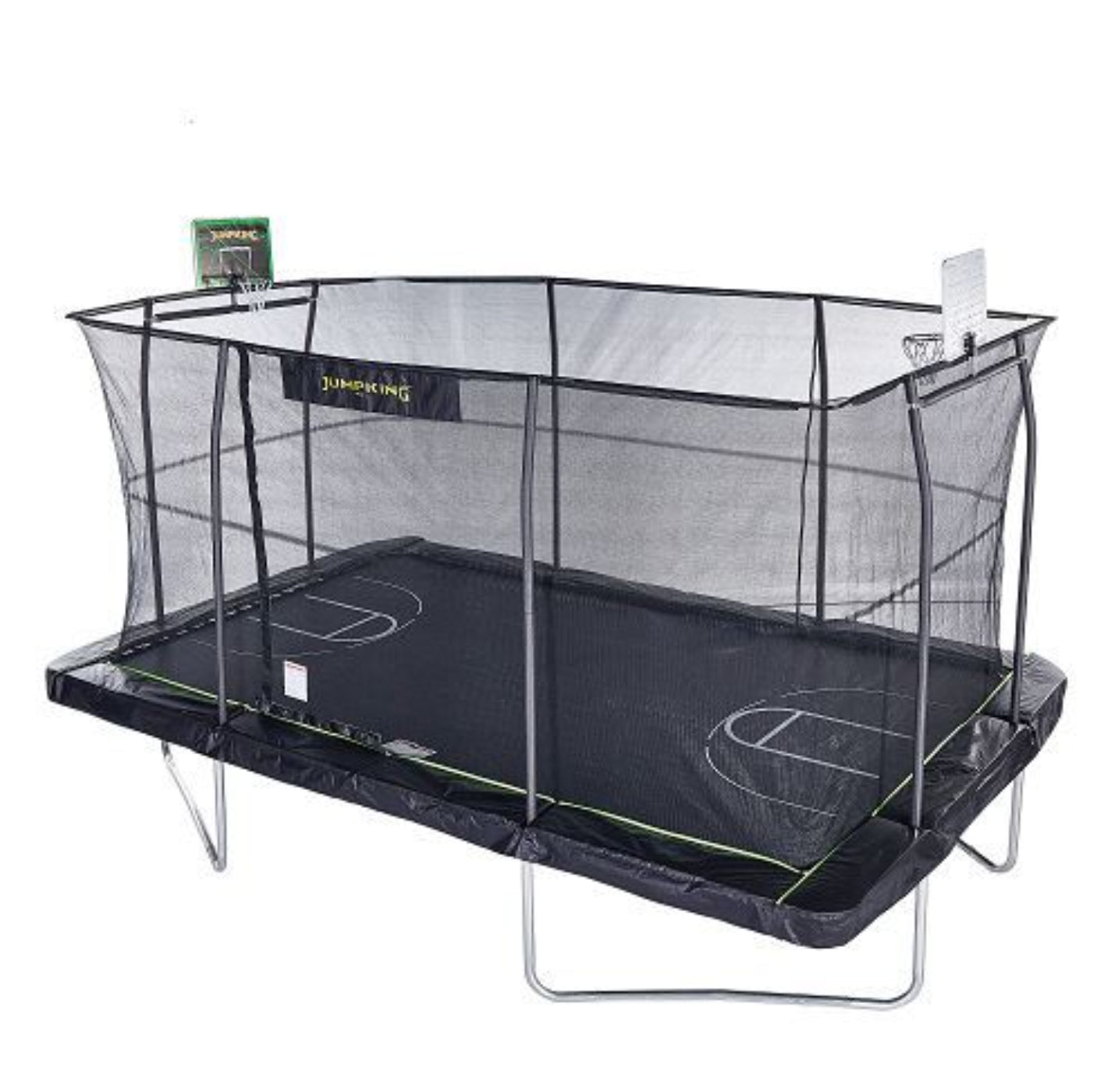 JumpKing 10' X 15' Rectangle Combo with Two Basketball Hoop  Model -  JK1015RCBHC2