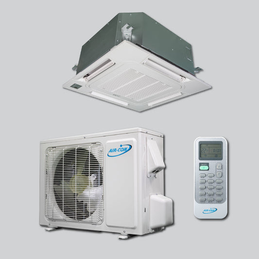 Air-Con Sky Pro 18000 BTU Cassette Type Ductless Air Conditioner 20 SEER - ASLCI/EC4H4S18