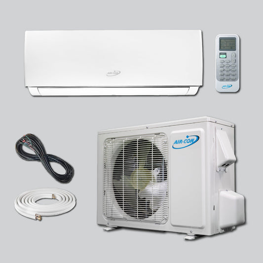 Air-Con Serene Series 12000 BTU 16 SEER Mini Split Air Conditioner 15ft Lineset & Wiring - ASRCI/EM4H4S12