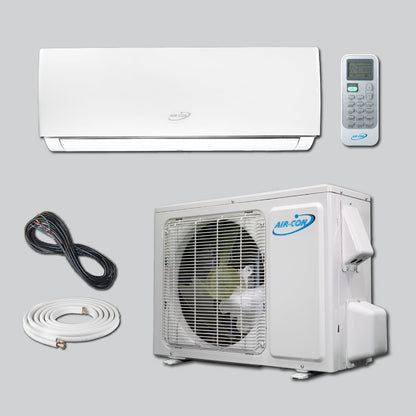 Air-Con Serene Series 9000 BTU 16 SEER Mini Split Air Conditioner 15ft Lineset & Wiring - ASRCI/EM4H4S09