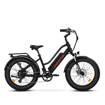 AddMotor 750W Motan M-430 Step-Thru Electric Fat Tire Bike - EB-MOTANM430-BLK