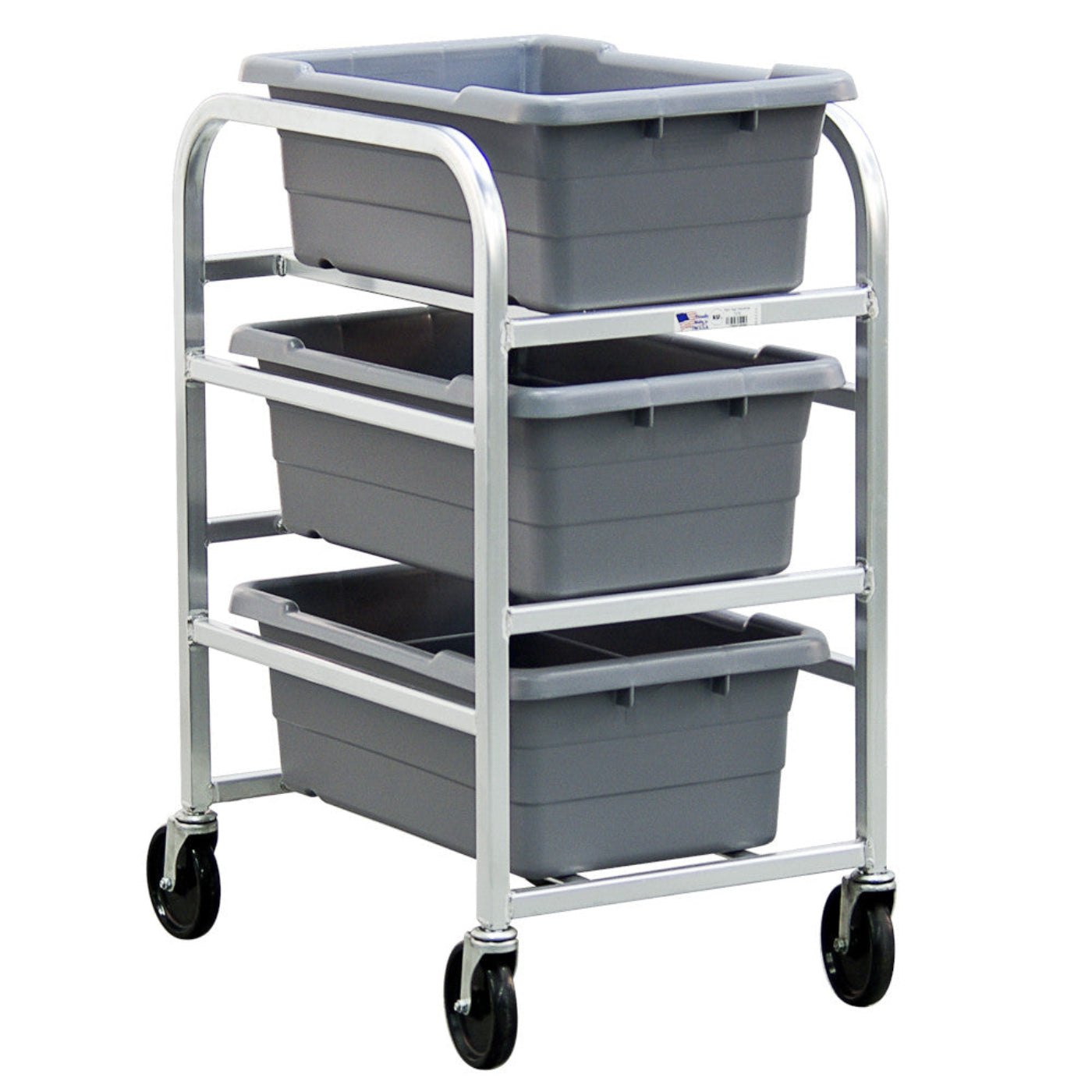 New Age 1276 Full Height 18.5"W x 36"H x 26"D Universal Lug Dolly 3 Lug Capacity - NW1276