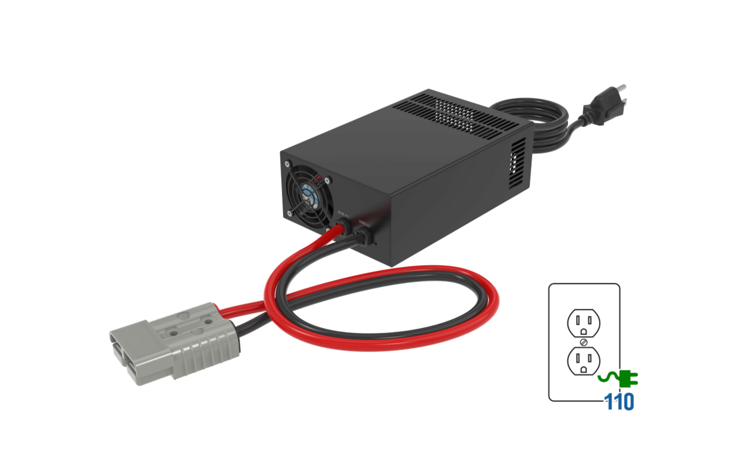 Big Battery 12V 2X HUSKY 2 KIT – AIMS + CHARGER - K0744