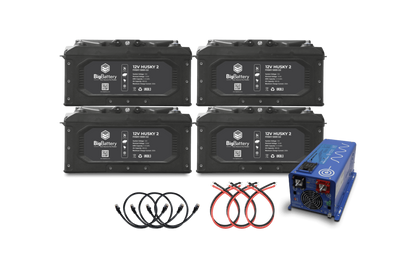 Big Battery 12V 4X HUSKY 2 KIT – AIMS - K0741