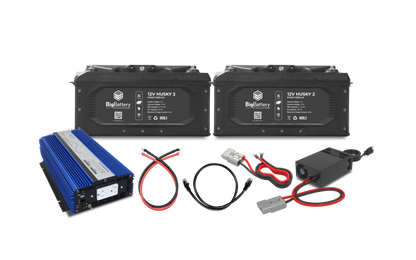 Big Battery 12V 2X HUSKY 2 KIT – AIMS + CHARGER - K0744