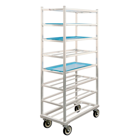 New Age 1355 Universal 16"W x 67"H x 32.5"D Mobile Platter Rack, 7-1/4" Spacing - NW1355